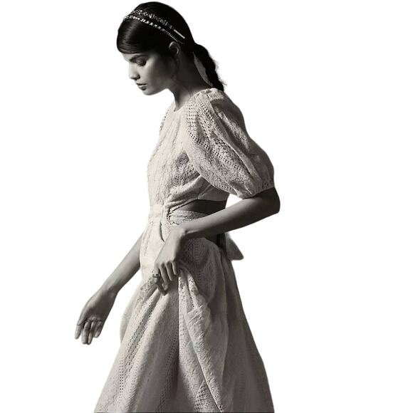 Anthropologie Verb by Pallavi Singhee Agneza Lace Maxi Dress Size 10 NWT $238 - Picture 2 of 16